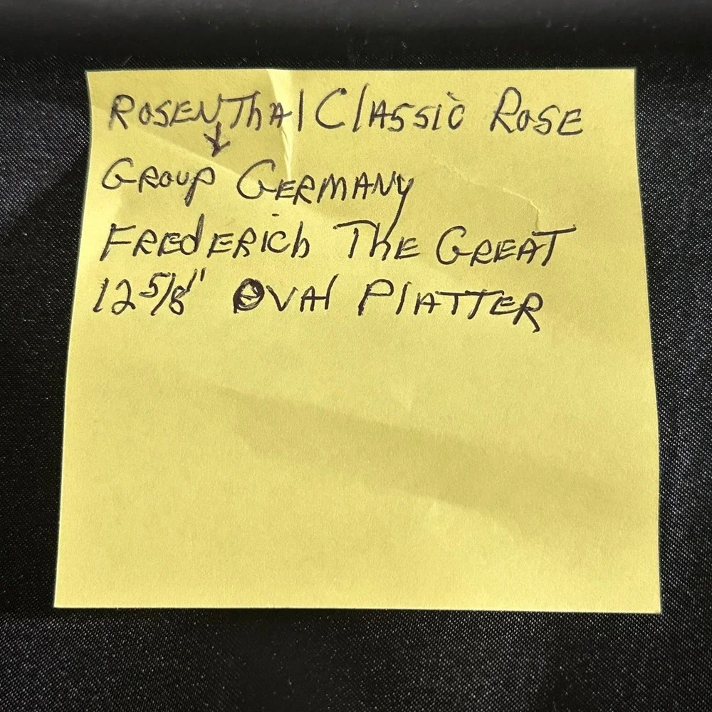 Rosenthal Classic Rose Frederick the Great Cobalt Gold Oval Platter 12.5